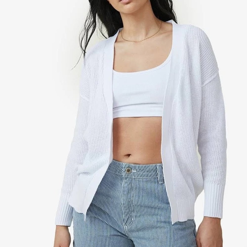 Cotton On Everyday Boyfriend White Cardigan